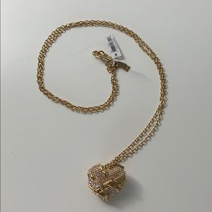 Coach gold/pink necklace